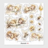 Golden Honey Fairy World - 2a The sleeping fairies シール (シート)