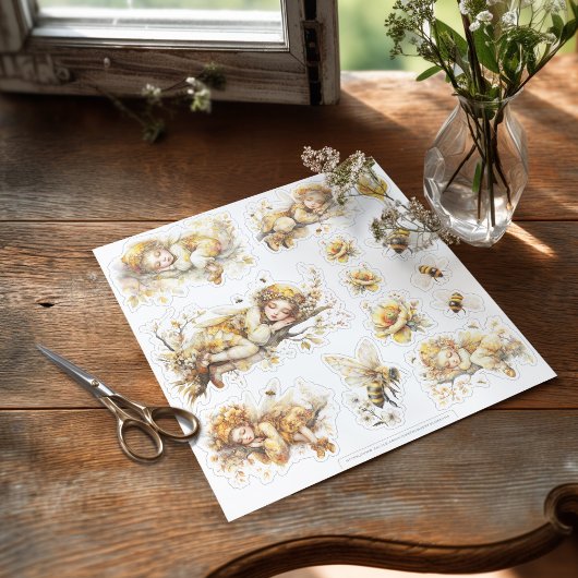 Golden Honey Fairy World - 2a The sleeping fairies シール