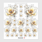 Golden Honey Fairy World – 2b - 24 Flowers Sheet シール (シート)
