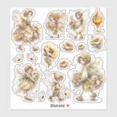 Golden Honey Fairy World – 4a Carrying Flowers シール (シート)