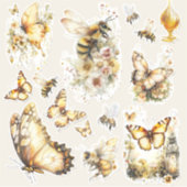 Golden Honey Fairy World – Bees and Butterflies シール (正面)