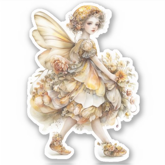 Golden Honey Fairy World – Carrying Flowers シール (正面)