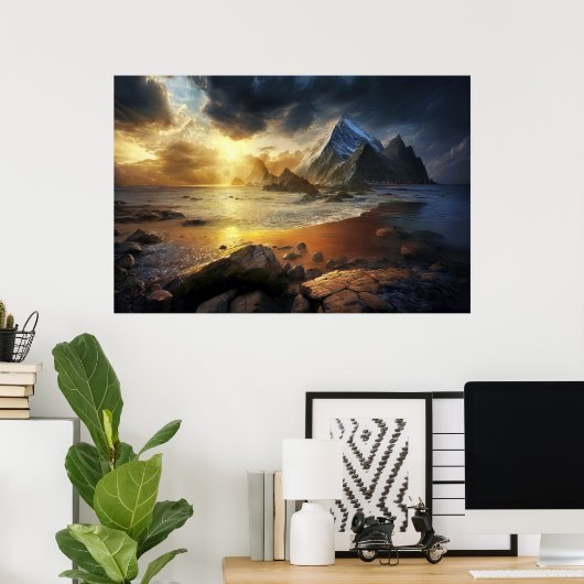 Golden Horizon ポスター (ホームオフィス)