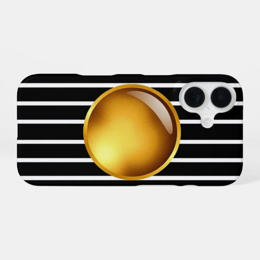 Golden Horizon Abstract Case iPhone 16ケース (裏面横)