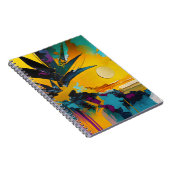 Golden Horizon – Abstract Tropical Sunset ノートブック (右側)