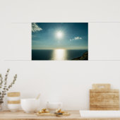Golden Horizon | Dingli Cliffs Malta Seascape ポスター (キッチン)