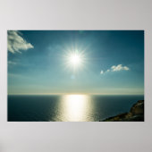 Golden Horizon | Dingli Cliffs Malta Seascape ポスター (正面)