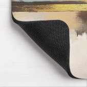 Golden Horizon – Minimalist Abstract Landscape マウスパッド (コーナー)