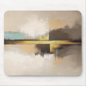 Golden Horizon – Minimalist Abstract Landscape マウスパッド (正面)