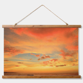 Golden Horizon Sunset Wall Hanging Art 吊り下げ型タペストリー