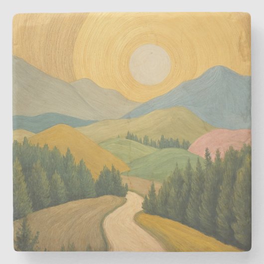 Golden Horizon Trail ストーンコースター (正面)