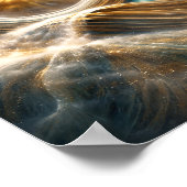 Golden Horizon: Tree of Serenity Wall Art ポスター (角)