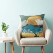 Golden Horizon with Blue Mountains クッション (椅子)