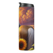 Golden Horse Sunflower Sunset Field タンブラー (回転右)