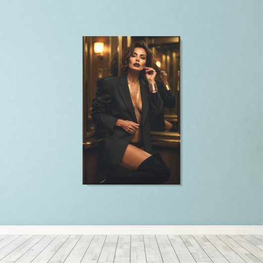 Golden Hour Authority キャンバスプリント (インサイチュ (ウッドフロア))