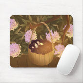 Golden Hour Blackberry Basket Mouse Pad マウスパッド (マウス)
