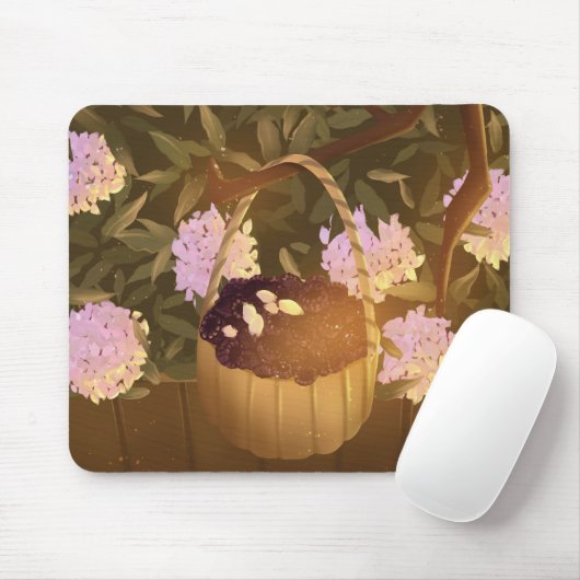 Golden Hour Blackberry Basket Mouse Pad マウスパッド (マウス)