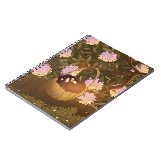 Golden Hour Blackberry Basket Notebook ノートブック (左側)