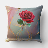 "Golden Hour Bloom" クッション (正面)