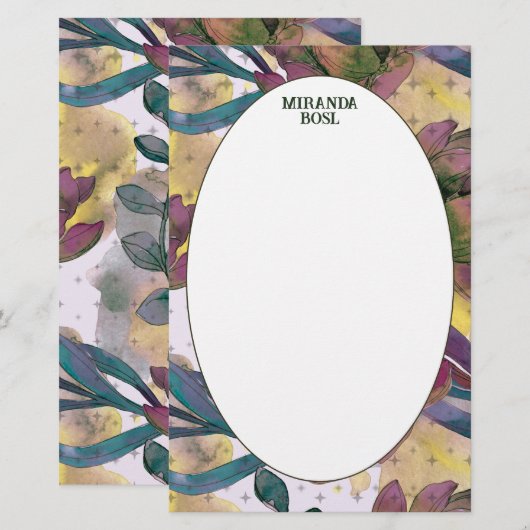 Golden Hour Blooms Note Card (正面/裏面)