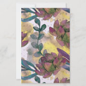 Golden Hour Blooms Note Card (裏面)