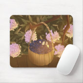 Golden Hour Blueberry Basket Mouse Pad マウスパッド (マウス)