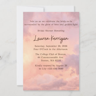 Golden Hour Bridal Shower Invitation 招待状