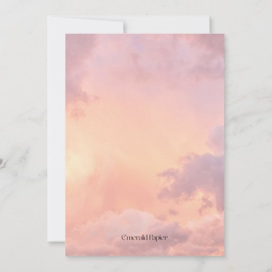 Golden Hour Bridal Shower Invitation 招待状 (裏面)