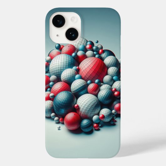 Golden Hour Cityscape Phone Case - Isometric 3D  Case-Mate iPhoneケース (裏面)