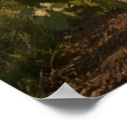 Golden Hour Harvest - Panoramic Tuscany Vineyard ポスター (角)