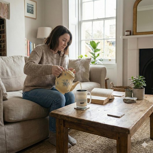 Golden Hour Mist & Boat Scenery, 15 oz ツートーンマグカップ