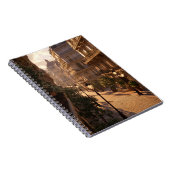 Golden Hour Paris Quiet Street Notebook ノートブック (右側)