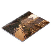 Golden Hour Paris Quiet Street Notebook ノートブック (左側)