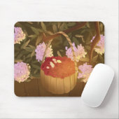 Golden Hour Raspberry Basket Mouse Pad マウスパッド (マウス)