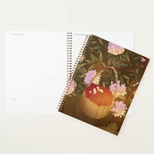 Golden Hour Raspberry Basket Planner プランナー手帳 (ディスプレー)