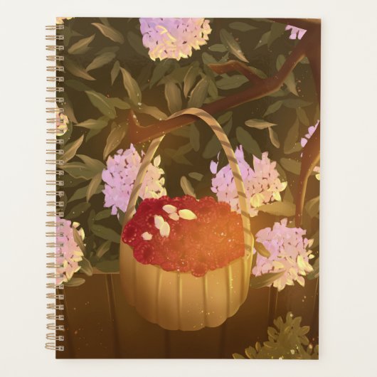 Golden Hour Raspberry Basket Planner プランナー手帳 (正面)