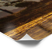 Golden Hour Reflections Kenmare Bay Ireland Print ポスター (コーナー)