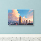 Golden Hour, Rising キャンバスプリント (インサイチュ (ウッドフロア))