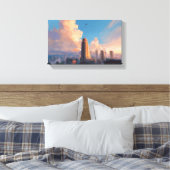 Golden Hour, Rising キャンバスプリント (インサイチュ (寝室))