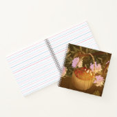 Golden Hour Strawberry Basket Square Notebook ノートブック (内部)