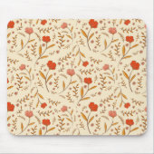 Golden Hour Study | Retro Ogee Floral Mouse Pad マウスパッド (正面)