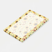 Golden Hour Sunflower | Large 4" x 6" ポストイット (アングル)