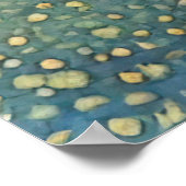 Golden Hued Yorkshire Terrier Radiant Dog Portrait ポスター (角)