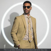 Golden Impressionist Floral Necktie ネクタイ