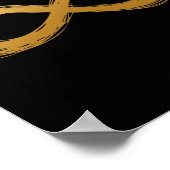 Golden Infinity Neurodiversity Symbol - Autism Awa ポスター (角)