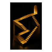 Golden Infinity Staircase Poster ポスター (正面)