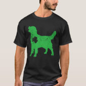 golden Irish C St Patrick Day Leprechaun Dog Tシャツ (正面)