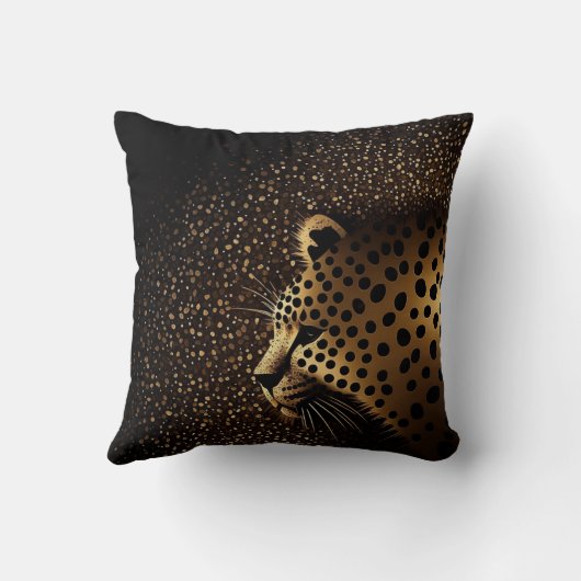 Golden Jaguar Pattern           クッション (裏面)