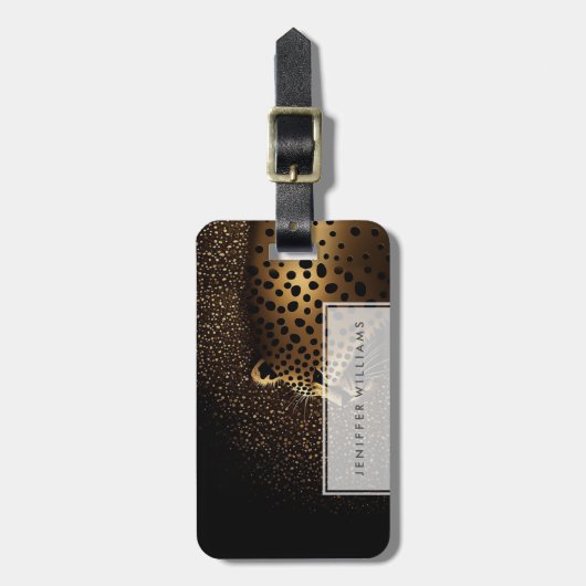 Golden Jaguar Pattern           ラゲッジタグ (正面縦)