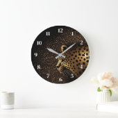 Golden Jaguar Pattern           ラージ壁時計 (ホーム)
